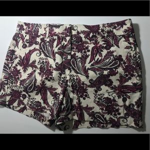 Ann Taylor Loft Paisley print shorts